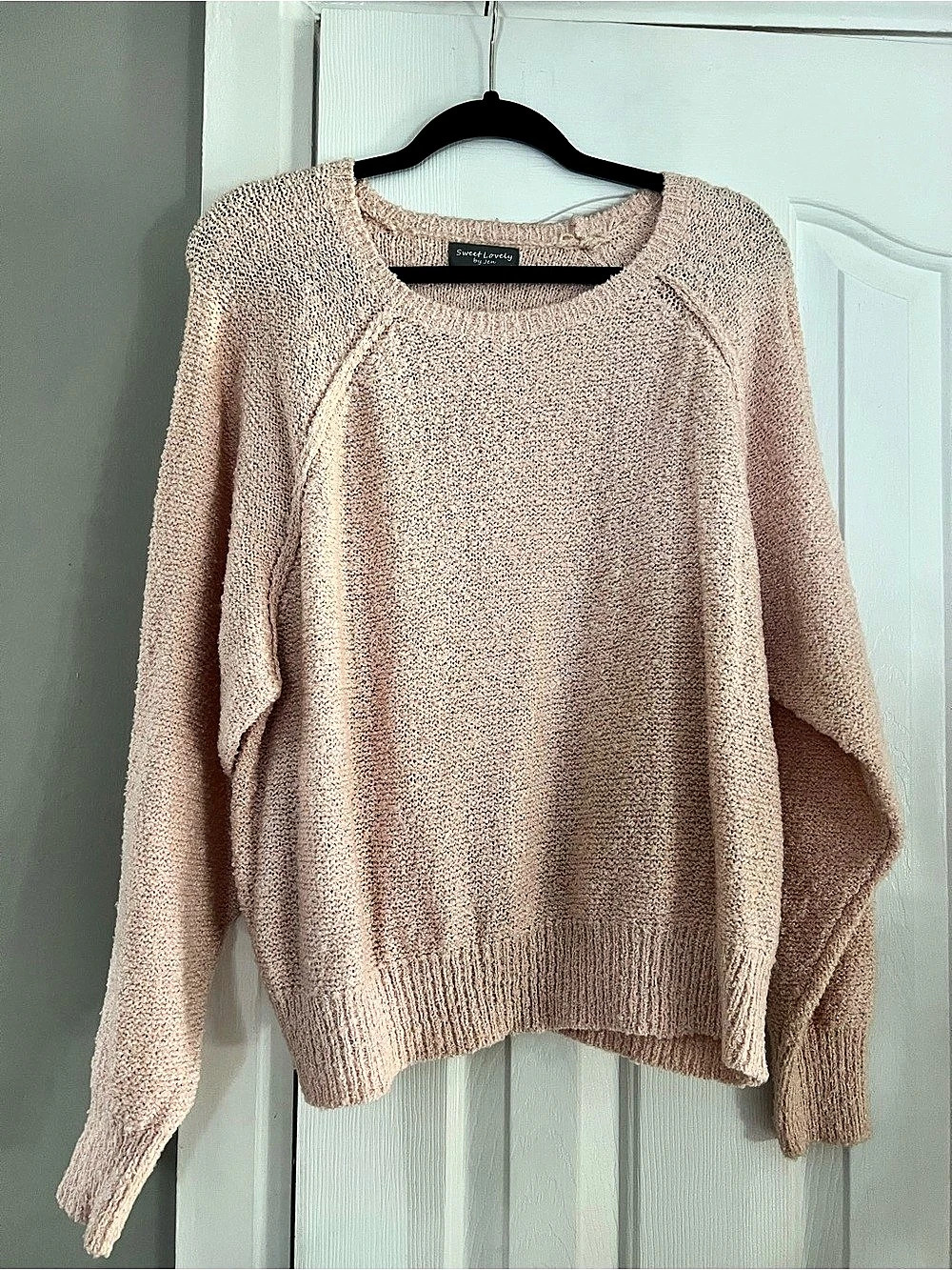 Women's Knit Crewneck Sweater in Pink brand new